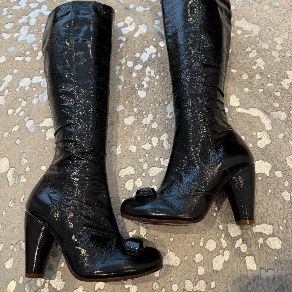 Chie Mihara Patent High Heel Boots